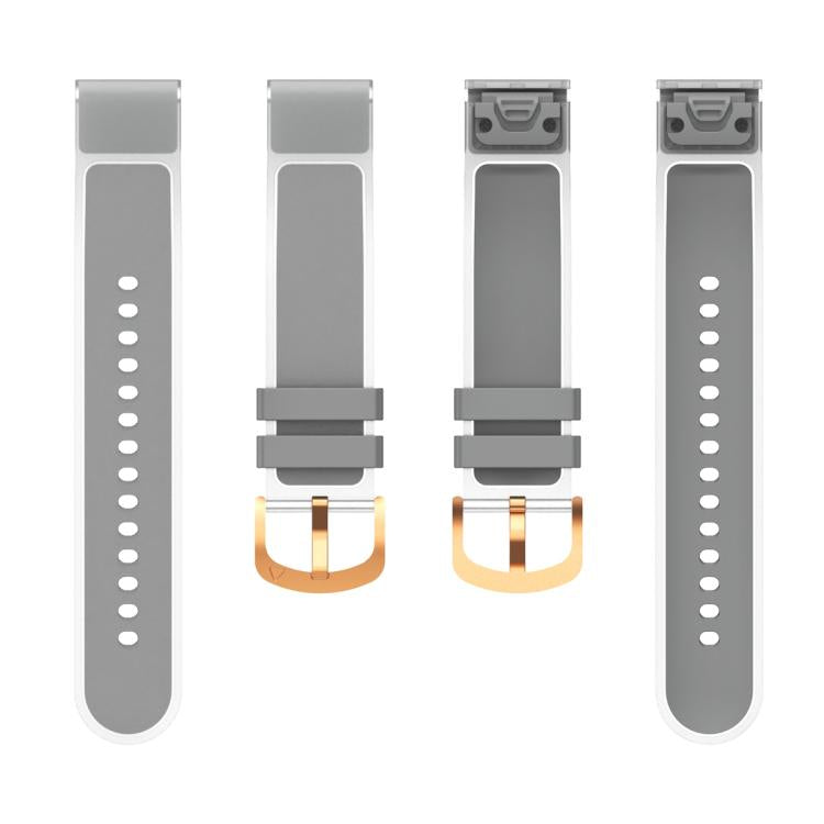 For Garmin Fenix 7S 20mm Kalebol Glacier Transparent Silicone Quick Release Watch Band(Grey) by Kalebol