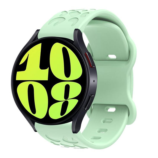 20mm Kalebol Leopard Print Butterfly Buckle Silicone Watch Band(Teal Blue) by Kalebol