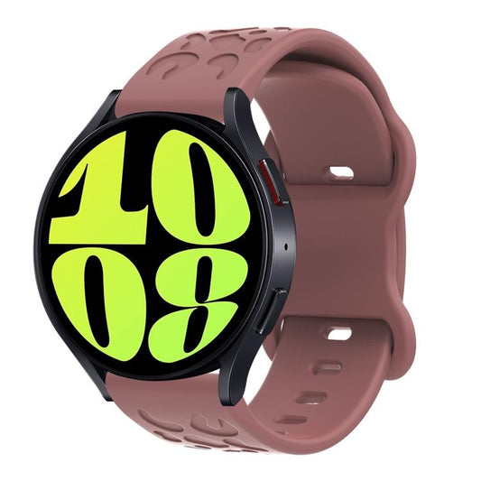 20mm Kalebol Leopard Print Butterfly Buckle Silicone Watch Band(Purple Haze) by Kalebol