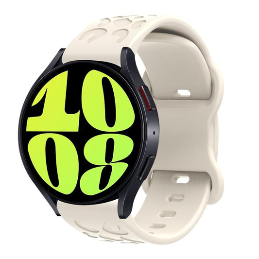 22mm Kalebol Leopard Print Butterfly Buckle Silicone Watch Band(Starlight) by Kalebol