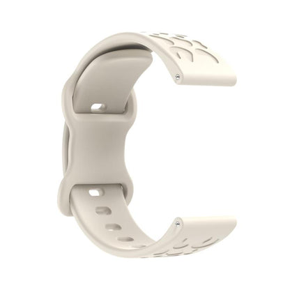 22mm Kalebol Leopard Print Butterfly Buckle Silicone Watch Band(Starlight) by Kalebol