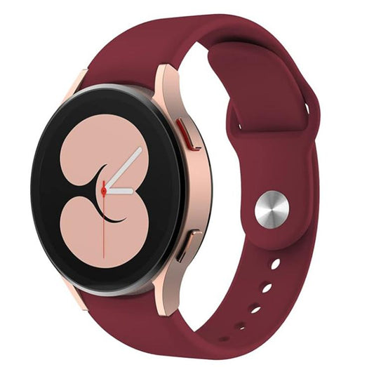 For Samsung Galaxy Watch 7 / 6 / 5 / 4 Kalebol Reverse Buckle Silicone Watch Band(Wine Red) by Kalebol