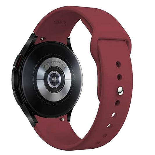 For Samsung Galaxy Watch 7 / 6 / 5 / 4 Kalebol Reverse Buckle Silicone Watch Band(Wine Red) by Kalebol