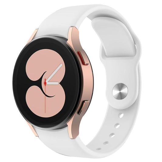 For Samsung Galaxy Watch 7 / 6 / 5 / 4 Kalebol Reverse Buckle Silicone Watch Band(White) by Kalebol