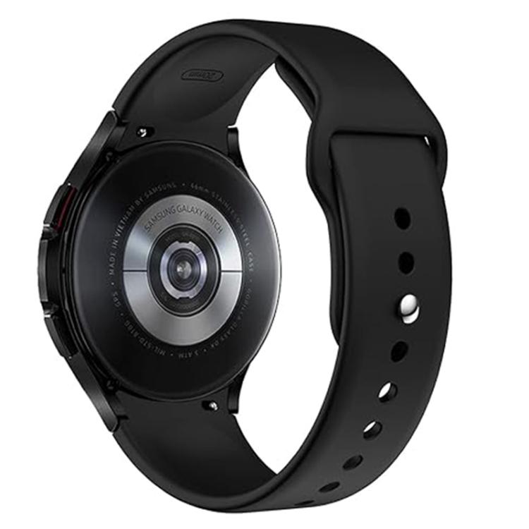 For Samsung Galaxy Watch 7 / 6 / 5 / 4 Kalebol Reverse Buckle Silicone Watch Band(Black) by Kalebol