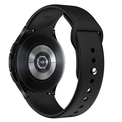 For Samsung Galaxy Watch 7 / 6 / 5 / 4 Kalebol Reverse Buckle Silicone Watch Band(Black) by Kalebol