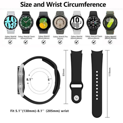 For Samsung Galaxy Watch 7 / 6 / 5 / 4 Kalebol Reverse Buckle Silicone Watch Band(Black) by Kalebol
