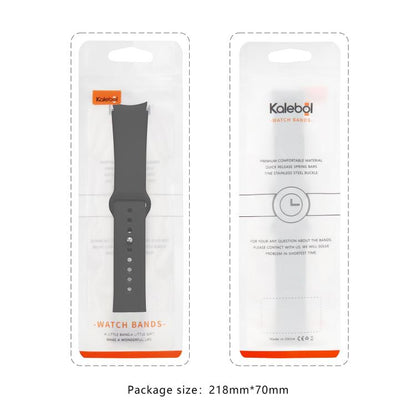 For Samsung Galaxy Watch 7 / 6 / 5 / 4 Kalebol Reverse Buckle Silicone Watch Band(Red) by Kalebol