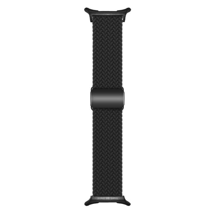 For Samsung Galaxy Watch Ultra 47mm / Ultra 2025 Kalebol Braided Loop Magnetic Black Buckle Watch Band(Black) by Kalebol