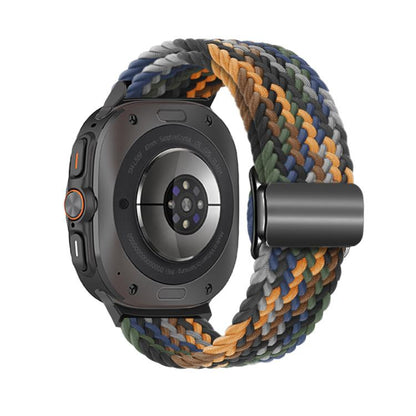 For Samsung Galaxy Watch Ultra 47mm / Ultra 2025 Kalebol Braided Loop Magnetic Black Buckle Watch Band(Camouflage) by Kalebol