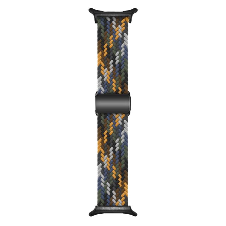 For Samsung Galaxy Watch Ultra 47mm / Ultra 2025 Kalebol Braided Loop Magnetic Black Buckle Watch Band(Camouflage) by Kalebol
