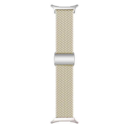 For Samsung Galaxy Watch Ultra 47mm / Ultra 2025 Kalebol Braided Loop Magnetic Silver Buckle Watch Band(Starlight) by Kalebol