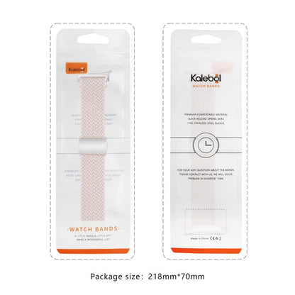 For Samsung Galaxy Watch Ultra 47mm / Ultra 2025 Kalebol Braided Loop Magnetic Silver Buckle Watch Band(Smoky Purple) by Kalebol