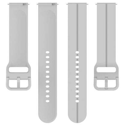 Kalebol 20mm Grooved Silicone Strap(Light Grey) by Kalebol