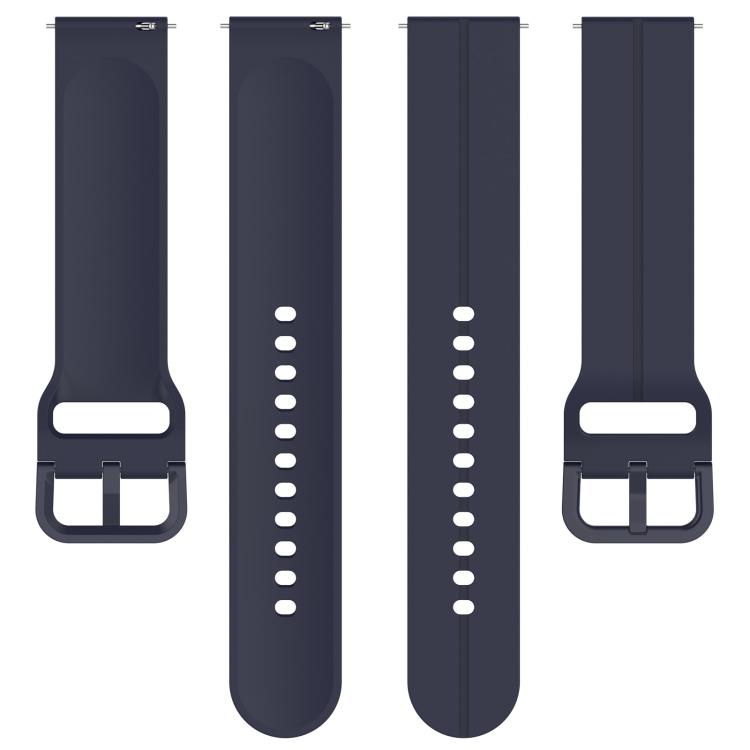 Kalebol 22mm Grooved Silicone Strap(Navy Blue) by Kalebol