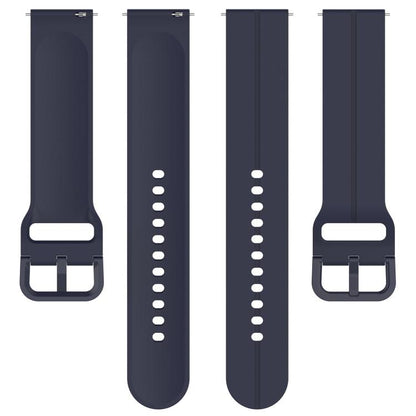 Kalebol 22mm Grooved Silicone Strap(Navy Blue) by Kalebol