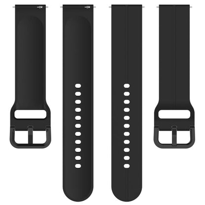 Kalebol 22mm Grooved Silicone Strap(Black) by Kalebol