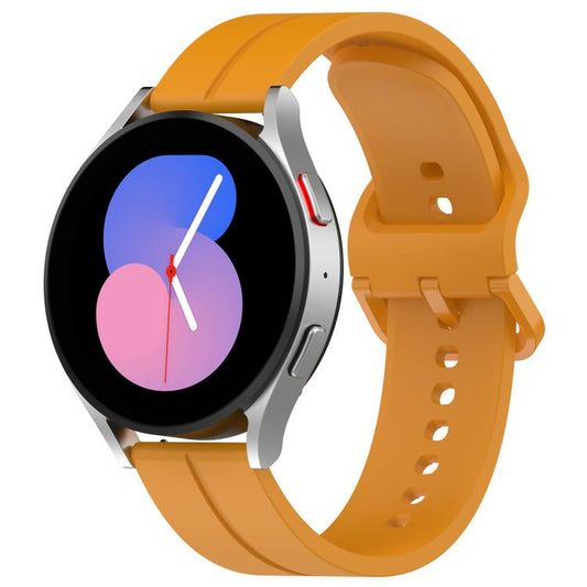 Kalebol 22mm Grooved Silicone Strap(Yellow) by Kalebol