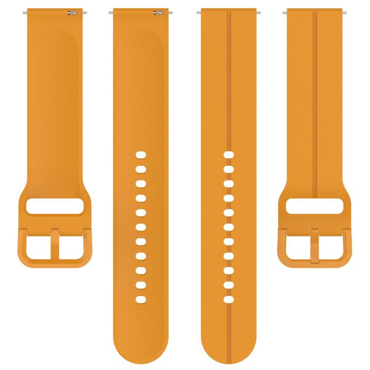 Kalebol 22mm Grooved Silicone Strap(Yellow) by Kalebol