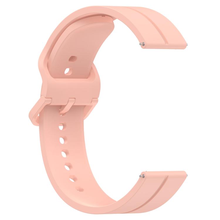 Kalebol 22mm Grooved Silicone Strap(Light Pink) by Kalebol