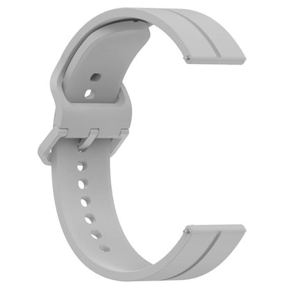 Kalebol 22mm Grooved Silicone Strap(Light Grey) by Kalebol