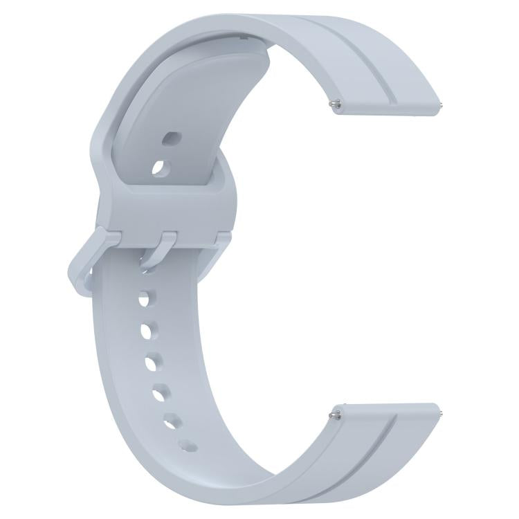 Kalebol 22mm Grooved Silicone Strap(Light Blue) by Kalebol