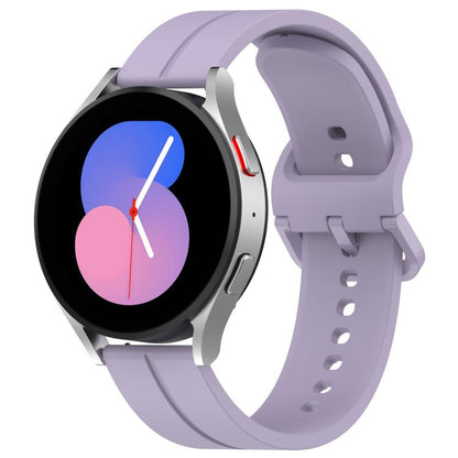Kalebol 22mm Grooved Silicone Strap(Light Purple) by Kalebol