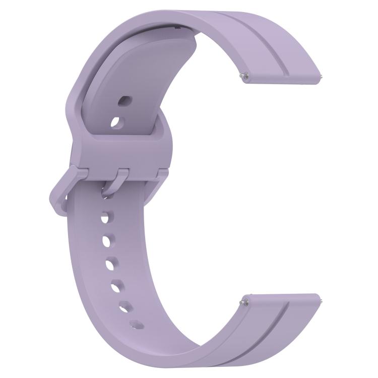 Kalebol 22mm Grooved Silicone Strap(Light Purple) by Kalebol