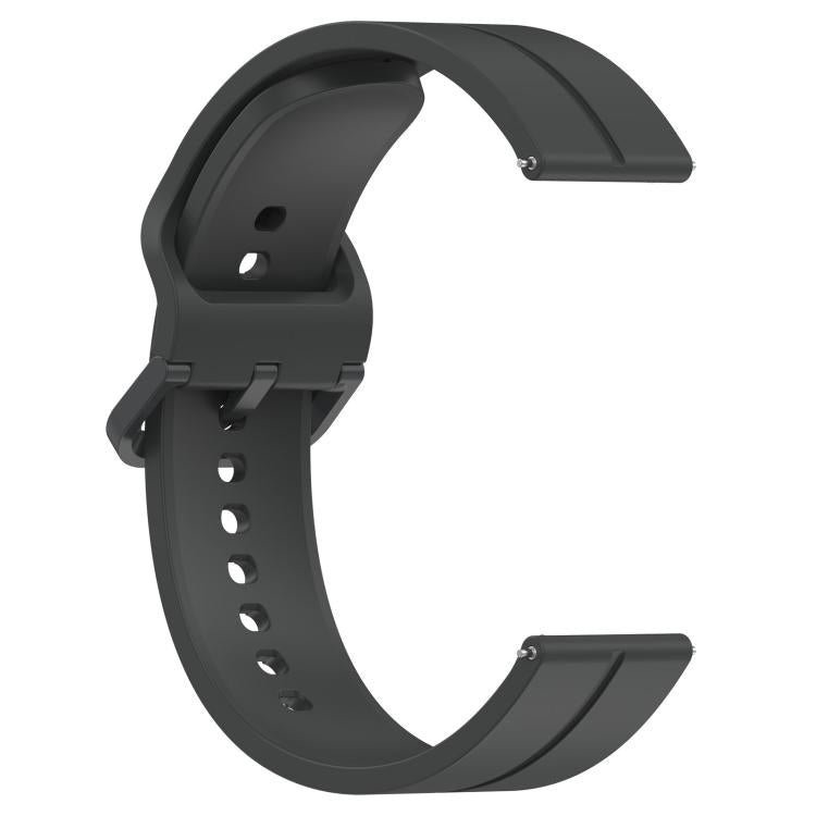 Kalebol 22mm Grooved Silicone Strap(Dark Grey) by Kalebol