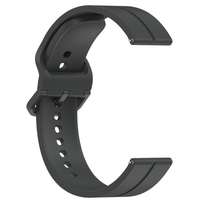 Kalebol 22mm Grooved Silicone Strap(Dark Grey) by Kalebol
