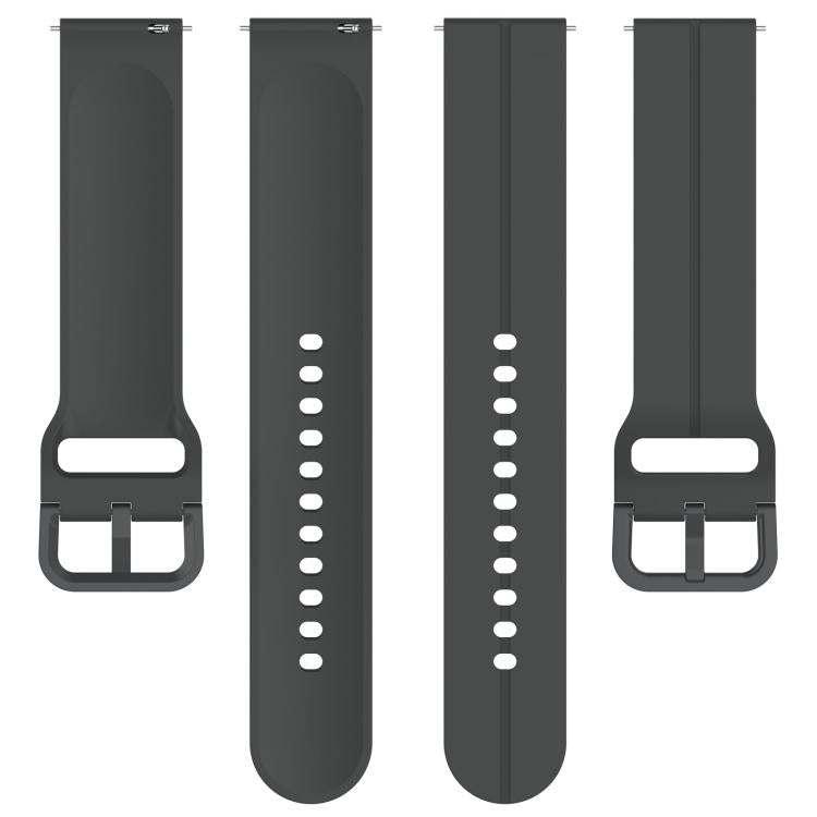Kalebol 22mm Grooved Silicone Strap(Dark Grey) by Kalebol