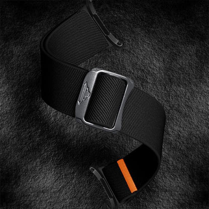 For Samsung Galaxy Watch Ultra 47mm / Ultra 2025 Kalebol Elastic Nylon Watch Band(Black) by Kalebol