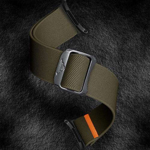For Samsung Galaxy Watch Ultra 47mm / Ultra 2025 Kalebol Elastic Nylon Watch Band(Army Green) by Kalebol