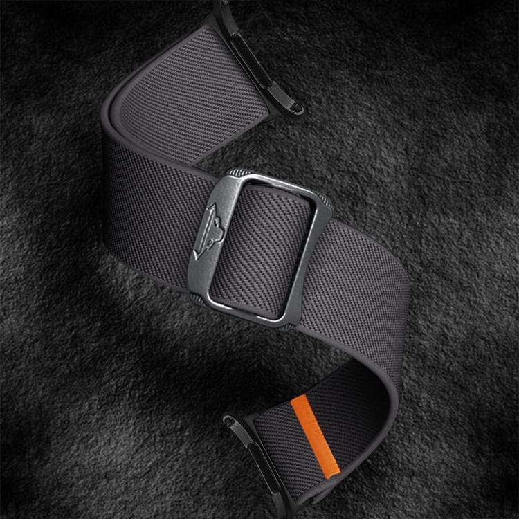 For Samsung Galaxy Watch Ultra 47mm / Ultra 2025 Kalebol Elastic Nylon Watch Band(Dark Grey) by Kalebol