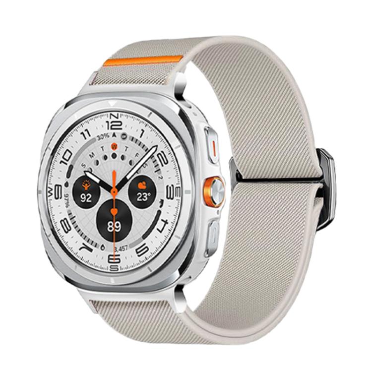 For Samsung Galaxy Watch Ultra 47mm / Ultra 2025 Kalebol Elastic Nylon Watch Band(Starlight) by Kalebol