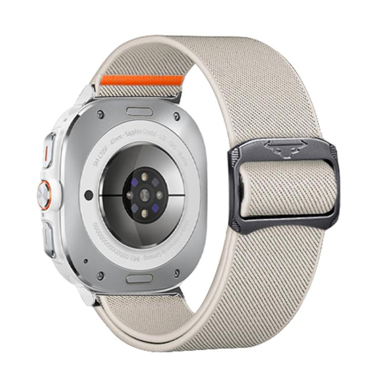 For Samsung Galaxy Watch Ultra 47mm / Ultra 2025 Kalebol Elastic Nylon Watch Band(Starlight) by Kalebol