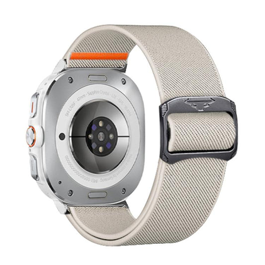 For Samsung Galaxy Watch Ultra 47mm / Ultra 2025 Kalebol Elastic Nylon Watch Band(Starlight) by Kalebol