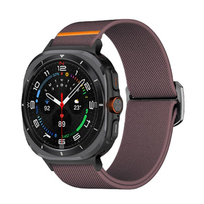 For Samsung Galaxy Watch Ultra 47mm / Ultra 2025 Kalebol Elastic Nylon Watch Band(Smoky Purple) by Kalebol