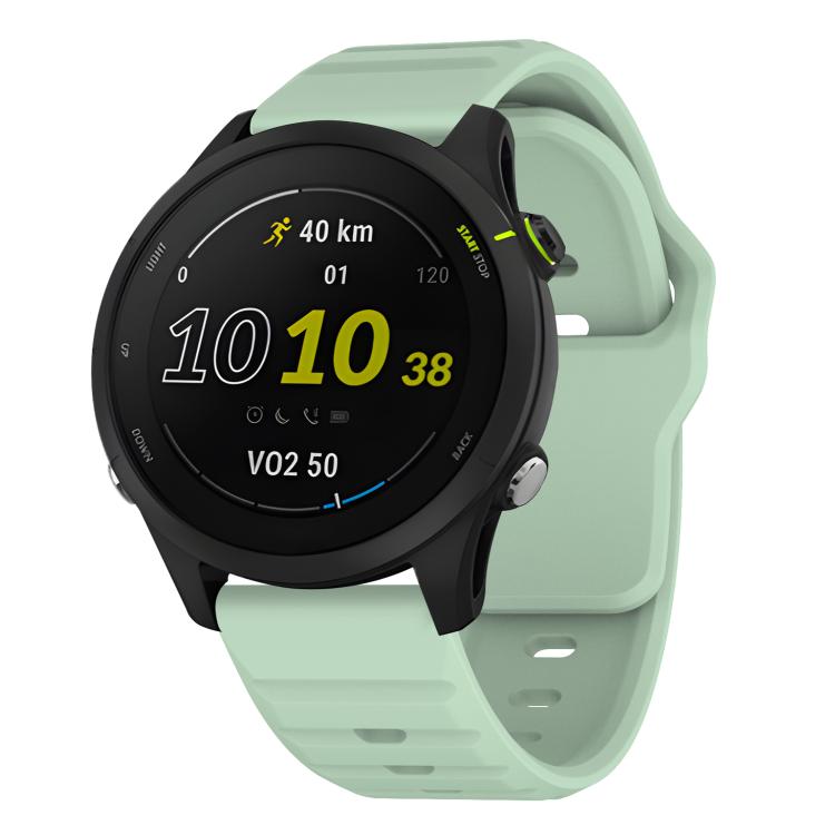 22mm Kalebol Wave Pattern Studded Buckle Silicone Watch Band(Teal) by Kalebol