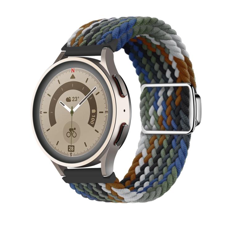 20mm Kalebol Nylon Braided Loop Magnetic Buckle Watch Band(Denim) by Kalebol