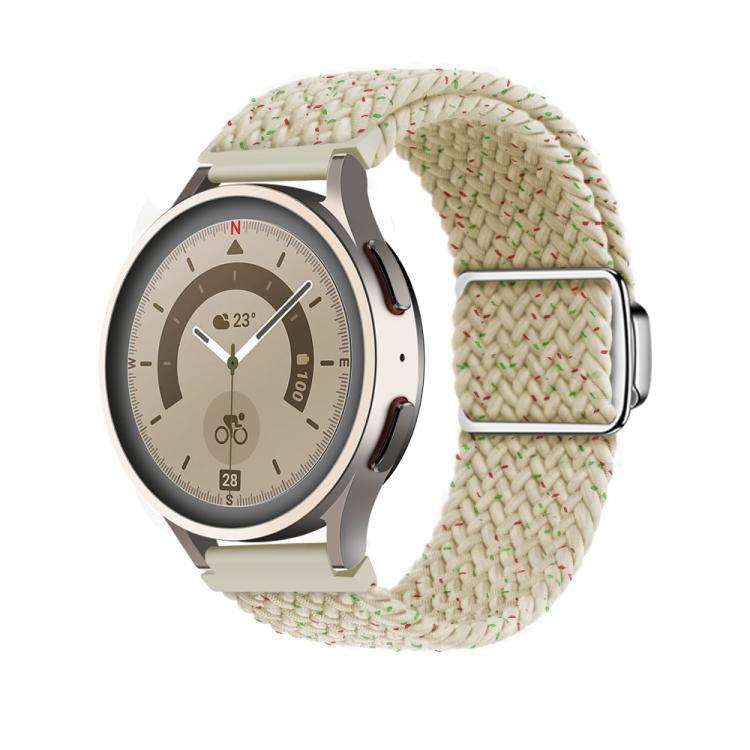 22mm Kalebol Nylon Braided Loop Magnetic Buckle Watch Band(Starlight Colorful) by Kalebol