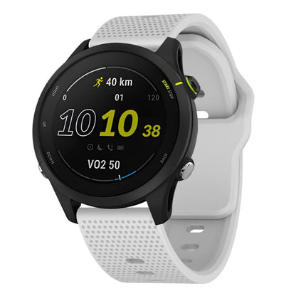 20mm Kalebol Dot Studded Buckle Silicone Watch Band(White) by Kalebol