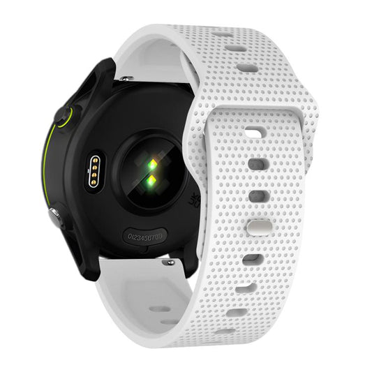 20mm Kalebol Dot Studded Buckle Silicone Watch Band(White) by Kalebol