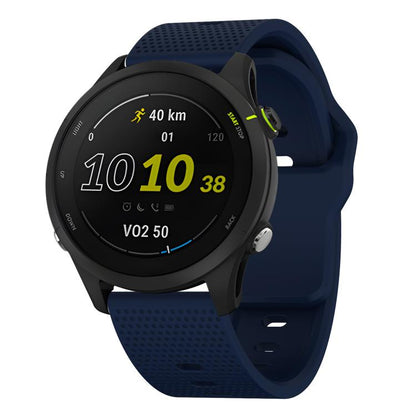 20mm Kalebol Dot Studded Buckle Silicone Watch Band(Dark Blue) by Kalebol