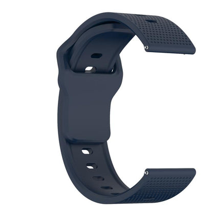 20mm Kalebol Dot Studded Buckle Silicone Watch Band(Dark Blue) by Kalebol