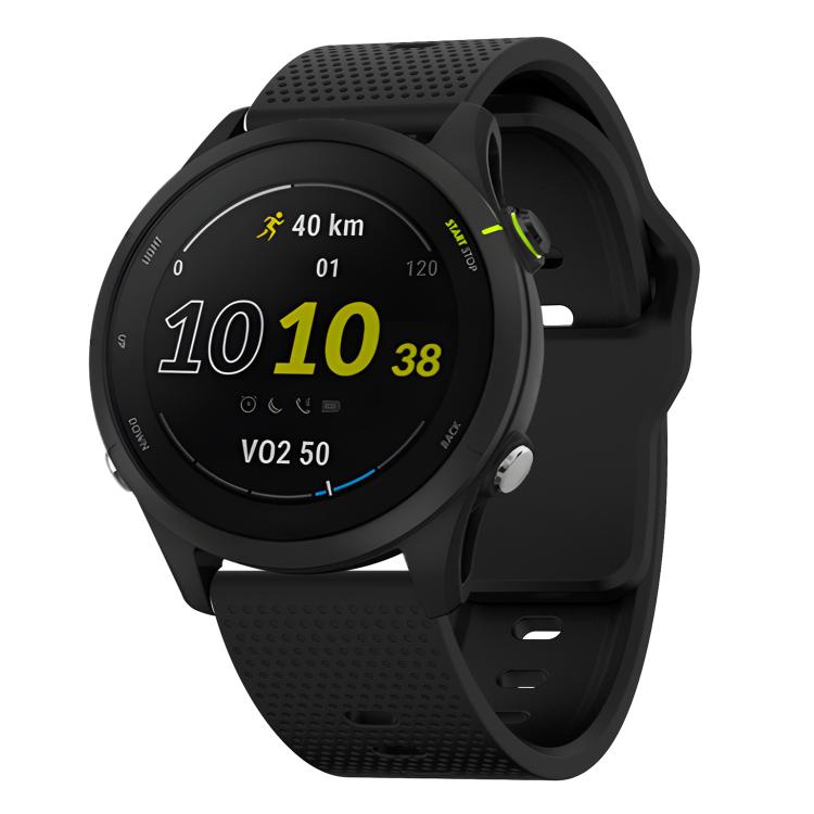 20mm Kalebol Dot Studded Buckle Silicone Watch Band(Black) by Kalebol