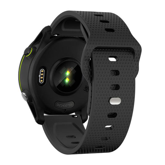 20mm Kalebol Dot Studded Buckle Silicone Watch Band(Black) by Kalebol