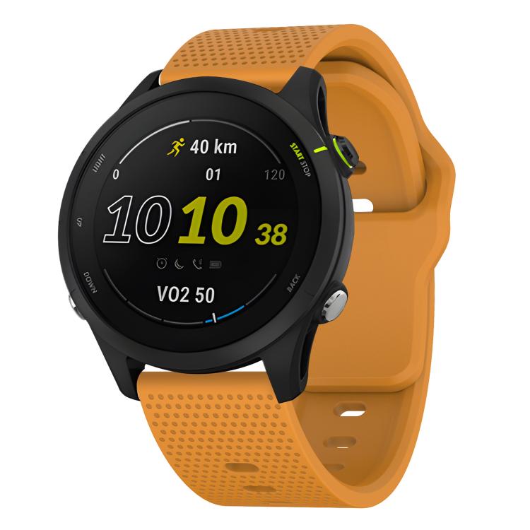 20mm Kalebol Dot Studded Buckle Silicone Watch Band(Yellow) by Kalebol