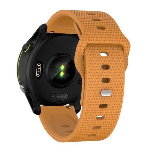 20mm Kalebol Dot Studded Buckle Silicone Watch Band(Yellow) by Kalebol