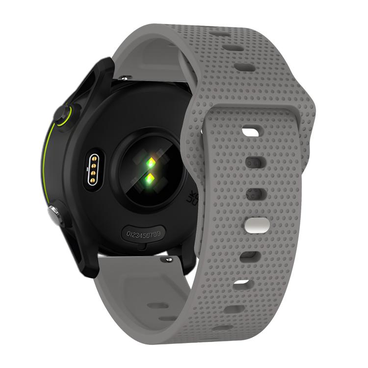 20mm Kalebol Dot Studded Buckle Silicone Watch Band(Grey) by Kalebol